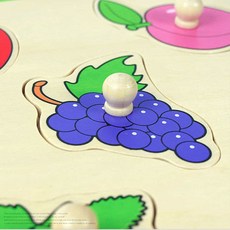 과일퍼즐 꼭지퍼즐 과일 어린이 유아 장난감 놀이 생일선물 엄마표 비가 손잡이퍼즐 아이들이좋아하는 재미있는 두뇌개발