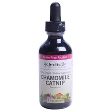 Eclectic Institute 無穀物洋甘菊貓薄荷萃取滴劑, 60ml, 1瓶