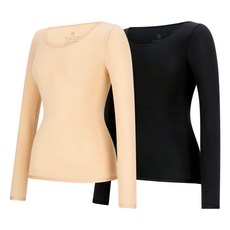 발열 기모 여성 골프 이너 골프복 티셔츠 모찌이너