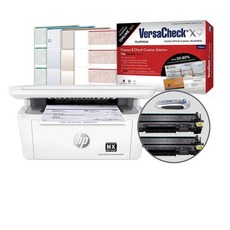 VersaCheck HP Laserjet M140 MXE MICR 올인원 체크 프린터 X9 플래티넘 5-사용자 체크 인쇄 소프트웨어 번들, VersaCheck HP Laserjet M140 MX