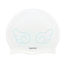 세이모리 엔젤 실리콘 수영모자, 화이트, 1개