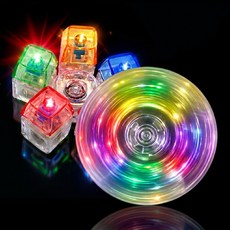 이븐스 돌리고 딸깍 딸깍 LED 키캡 키링 5구 피젯토이 스피너 클릭커 키보드, 1개, 5 color multi