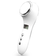 【台灣現貨】冷熱美容儀 冷熱仙女機 5檔溫度 光子潔面儀 精華導入儀, 珍珠白