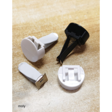 자동차 송풍구 클립 방향제 석고 DIY 만들기 재료 양면테이프, 블랙, 10개