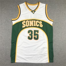 초음속 세트 노란색 녹색 흰색 복고풍 듀란트 농구복 느바 레트로 농구옷 농구나시 농구유니폼 시애틀 슈퍼소닉스
