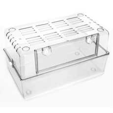 BAOLIDE 50水晶籠 倉鼠籠 小寵飼養箱 透明水晶籠, 透明水晶裸籠, 1個