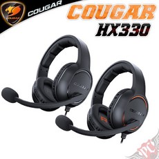 美洲獅 COUGAR HX330 電競耳機, 黑色