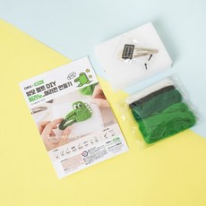 韓國大創 Daiso 作家系列 ZZI 彈力夾 羊毛氈 材料包 手工製作 戳戳樂毛氈 DIY 髮夾 鱷魚 長頸鹿, 1個