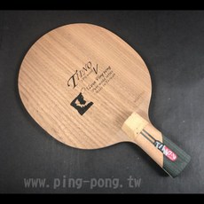 【雙兵桌球】 桌球拍 台灣式粗柄 胡桃木手工特製拍, 1個, 91 +/-1 g, TIINO-V CL