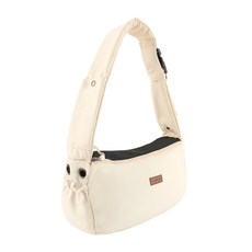 DOG-i 寵物純棉斜背包, 象牙白, 1個