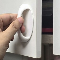 드림온 1P 원형 미니 손잡이, 화이트