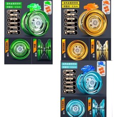 臺灣-出貨 【新款熱銷】溜溜球兒自動迴旋yoyo入門初學者男孩童玩具比賽專用悠悠球活睡眠 88YO, 買二送一【土豪金+海洋藍+森林綠】, 1個