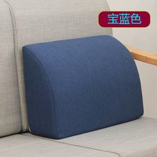 단단한 등받이 쿠션 카페 소파 침실 허리 인테리어 사각, 네이비블루 70x33 하드폼 지지형