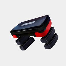 B 居家型迷你有氧踏板，五階段高度調整，防滑材質安全穩定，輕鬆瘦身塑形, 【Mini 三階段階梯踏板】黑紅, 1個