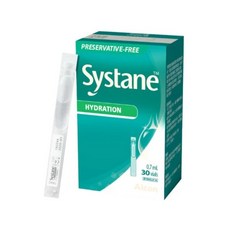 思舒潤 HYDRATION 保濕人工淚液 0.7ml x 30支 獨立包裝 無防腐劑 長效保濕, 外盒綠色, 30