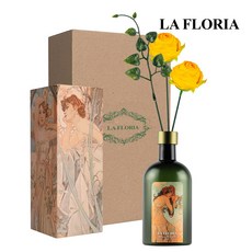 라플로리아 꽃 디퓨저, 1개, 500ml, S2한가득꽃집 향/A10둥근 장미(소)-L12/옐로우