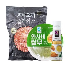 반찬단지 훈제오리 슬라이스 800g + 와사비 쌈무 340g + 허니머스타드 320g 세트, 1세트, 1.46kg