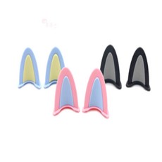 후후샾 헬멧장식 고양이 한쌍 오토바이헬멧장식, 핑크, 핑크