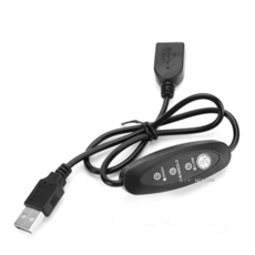 락모터스 오토바이 온도조절기 USB 열선그립 무설치 핸들열선 핫그립 발열핸들그립 바이크, 블랙, 1개