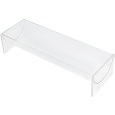 클리어 크래커 서빙 트레이 - 아크릴 투명 U자형 디스플레이 스탠드 웨딩 홈 파티 이벤트용, 1pc