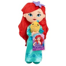 정품++ 디즈니 프린세스 Disney Princess Lil' Friends 아리엘 & 플라운더 35.6cm(14인치) 봉제 인형 저스트 플레이 Just Play 이상