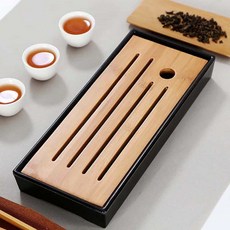 네모 다기 트레이 차판 차트레이퇴수기 원목차판