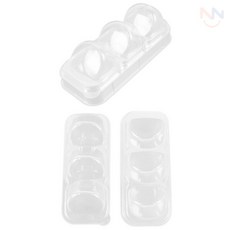 풀조샵 마카롱케이스 3구 초콜렛케이스