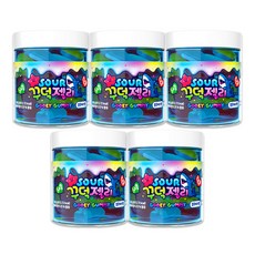 사워 꾸덕젤리, 5개, 180g, 블루베리맛