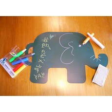 【大象水擦黑板組合 - 小朋友的塗鴉神器】- 環保教具 無毒無灰 好貼好撕 重覆黏貼一級棒 喬軒文教