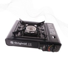 휴대용 가스렌지 캠핑 버너 야외 취사 단열판 안전장치 조절밸브 접이식 받침대, 1개