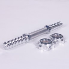 포스스포츠 크롬 아령봉 28mm 덤벨봉 무게조절 조립아령, 실버, 1개, 2kg