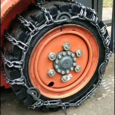 지게차 스노우체인 중장비 쇠사슬 바퀴 타이어 XL(2개) 28X9-15 겨울, 12 16 5 두꺼운 2개입