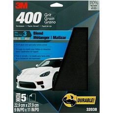 3M 웨토르 사포 800그릿 22.8cm x 27.9cm 1팩당 5장 (32035), 9 x 11인치, 400 그릿