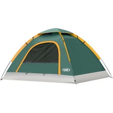 언피 6인용 4계절 돔 텐트 캠핑 및 하이킹용 간편 설치 가볍고 휴대 가능 그린, 2 Person Portable, Dark Green