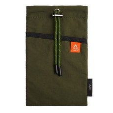 【中保防災 & Avier】雙層防焰束口袋 (防火布 防焰一級), 森林綠, 1個