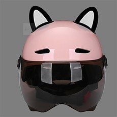 꼼블리마켓 헬멧장식 고양이 귀 한쌍 귀여운헬멧, 핑크