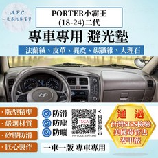 【A.F.C 一朵花】HYUNDAI 現代 PORTER小霸王(18-24)二代 法蘭絨 麂皮 碳纖維 超纖皮革 避光墊, 1個, PORTER小霸王(18-24)-無抬顯,短毛-黑邊, 黑邊