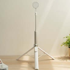 MAGIPEA 美極品 三腳快開棒-磁吸版 全機型適用 N52磁吸加夾具 一丟即開 藍牙遙控 旅行必備, 皓月白, 1個, 磁吸三腳快開棒