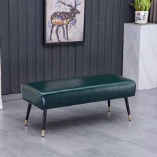 베드벤치 침대 스툴 실내 현관 모던 벤치 가정용 패브릭 60cm 짙은녹색 가죽, 60cm 핑크 벨벳