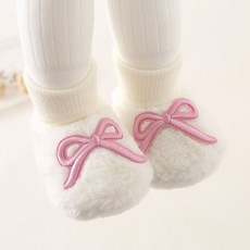 嬰兒步前鞋秋冬季加厚新生兒鞋子寶寶軟底防滑超萌卡通學步鞋襪子