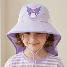산리오 쿠로미 어린이 버킷햇 여름용 모자