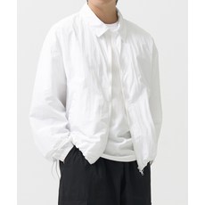 토피 남성 2WAY 스트링 블루종 자켓 화이트