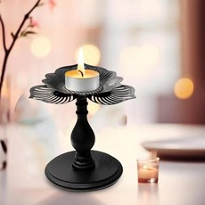 농가 전원 주택 휴일 데스크탑 캔들 홀더 장식품 공예 스탠드, 1개
