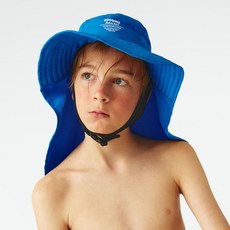 [물놀이+스포츠]구김스 넥커버 키즈 서핑햇 UV차단, S type, 로열블루