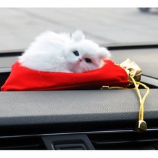 넘버링카 차량용 장식인형 인테리어 소품 피규어 귀여운 고양이, 1개, 하얀색 고양이