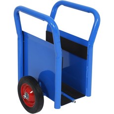 핸들 10인치 솔리드 고무 타이어 휠 슬랩 돌리 1000LBS 적재 용량 모든 지형 이동 카트 건식 벽체 시트 및 대형 가전제품용 프르페스 헤비 듀티 패널