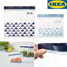 Dnc 이케아 이스타드 지퍼백 1L/0.4L(705.256.55) 밀폐보관 위생팩 중형30개+소형30개, 60개, 1세트