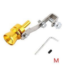 범용 사운드 시뮬레이터 자동차 터보 휘슬 S M L XL 차량 수리 장치 배기 파이프 터보 머플러, [05] Gold M
