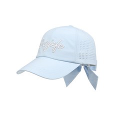 벤제프 빅로고 펀칭 리본달린 귀여운 캡모자, 1개, LB