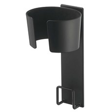 야마자키 실업(Yamazaki) 마그넷 드라이어 홀더 블랙 약 W10 × D10.5 × H20 cm 타워 코드도 깔끔하게 들어간다 5392